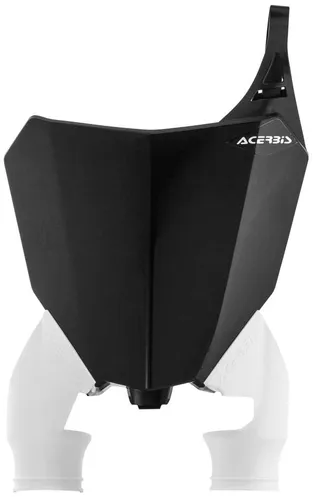 Acerbis Black White Front Number Plate