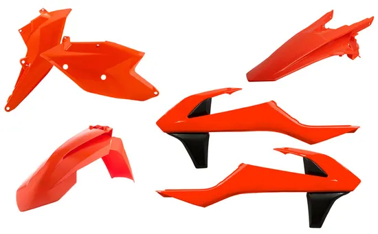 Acerbis Plastic Fender Body Kit Flourescent Orange