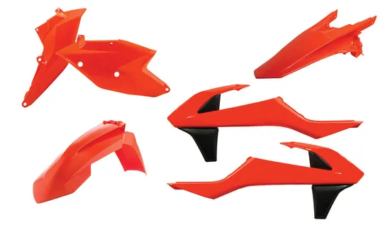 Acerbis Plastic Fender Body Kit Flourescent Orange