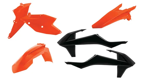 Acerbis Plastic Fender Body Kit Orange Black