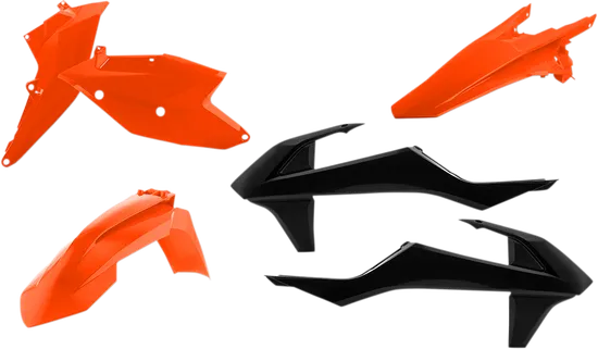 Acerbis Plastic Fender Body Kit Orange Black