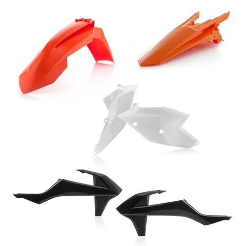 Acerbis Plastic Fender Body Kit Orange White Black