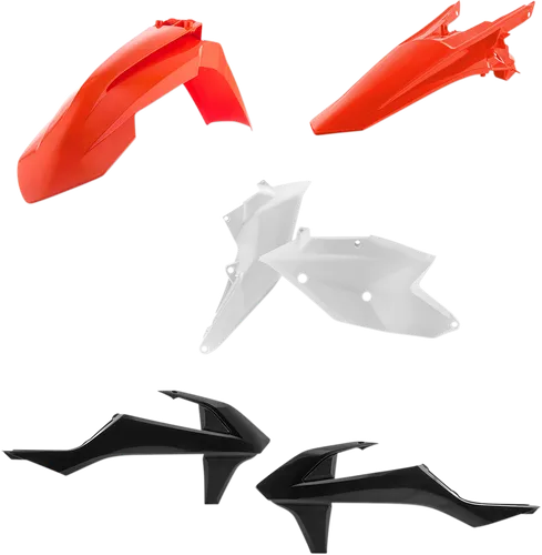 Acerbis Plastic Fender Body Kit Orange White Black