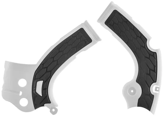 ACERBIS X Grip Frame Guards White Black