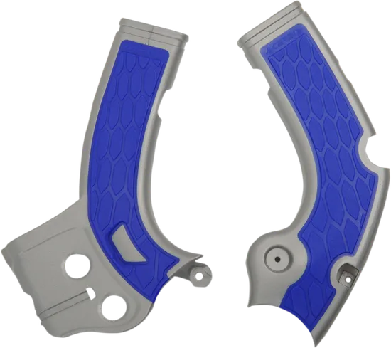 ACERBIS X Grip Frame Guards Silver Blue