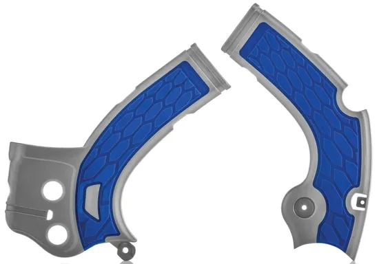 ACERBIS X Grip Frame Guards Silver Blue