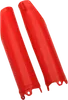 Acerbis Red Lower Fork Cover Protector Guard Set