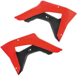 Acerbis Left Right Radiator Shrouds Red Black