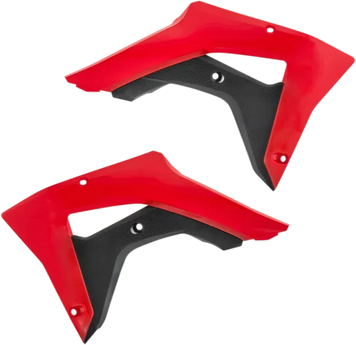 Acerbis Left Right Radiator Shrouds Red Black
