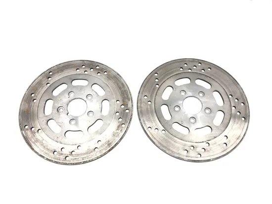 Left Right Front Brake Disc Rotors Set 1987 Harley Electra Glide FLHT 2760A