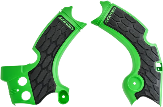 ACERBIS X Grip Frame Guards Green Black