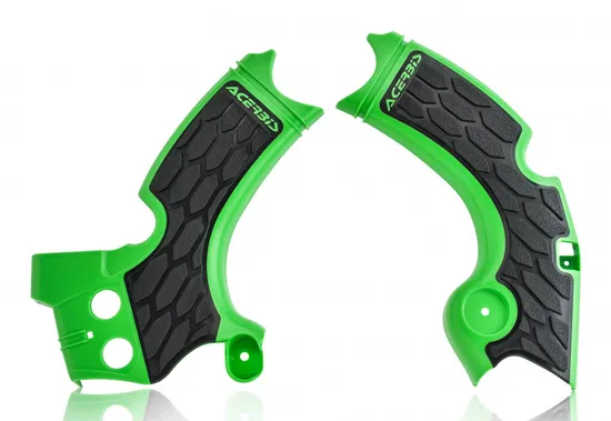 ACERBIS X Grip Frame Guards Green Black