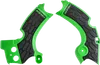 ACERBIS X Grip Frame Guards Green Black