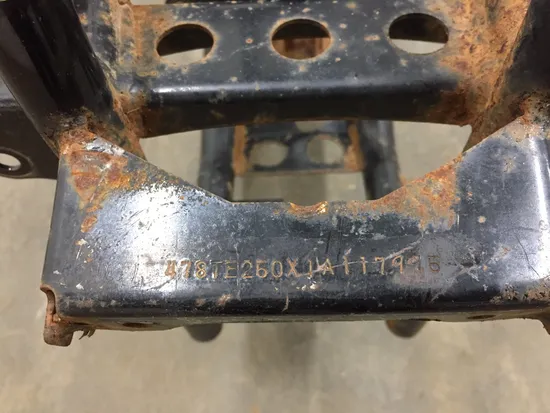 Frame Chassis 2001 Honda Rancher 350 TRX350FM 4x4 S 2824A