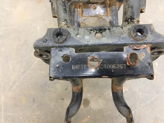 Frame Chassis 2012 Honda Foreman 500 TRX500FM 4x4 S 2841A x