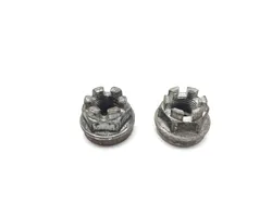 Front Wheel Hub Spindle Castle Nuts 2002 Kawasaki Prairie 650 KVF650A 4x4 2840A