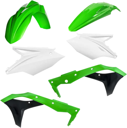 Acerbis Plastic Fender Body Kit Green White Black