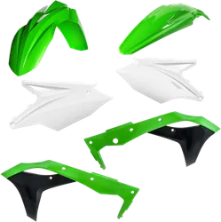 Acerbis Plastic Fender Body Kit Green White Black