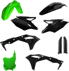 Acerbis Complete Plastic Fender Body Kit Green Black