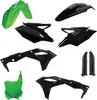 Acerbis Complete Plastic Fender Body Kit Green Black