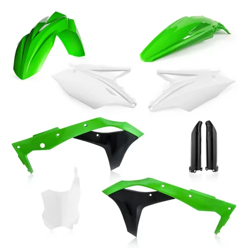 Acerbis Complete Plastic Fender Body Kit 18 OE Green/White/Black 3