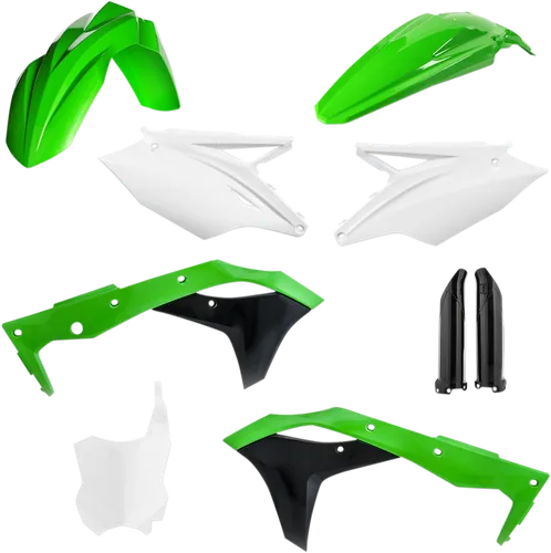 Acerbis Complete Plastic Fender Body Kit 18 OE Green/White/Black