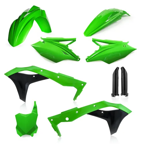 Acerbis Complete Plastic Fender Body Kit 20 OE Green/White/Black