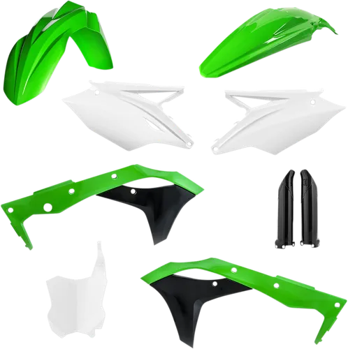 Acerbis Complete Plastic Fender Body Kit 20 OE Green/White/Black