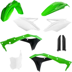 Acerbis Complete Plastic Fender Body Kit 20 OE Green/White/Black