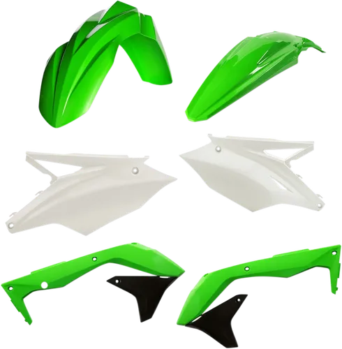 Acerbis Plastic Fender Body Kit Green White Black