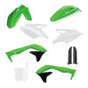 Acerbis Complete Plastic Fender Body Kit OE Green/Black/White