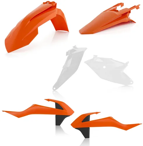 Acerbis Plastic Fender Body Kit Orange White Black