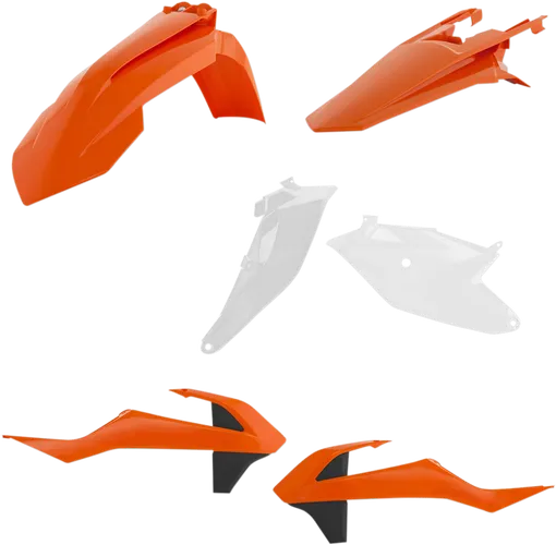 Acerbis Plastic Fender Body Kit Orange White Black
