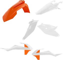 Acerbis Plastic Fender Body Kit White Orange