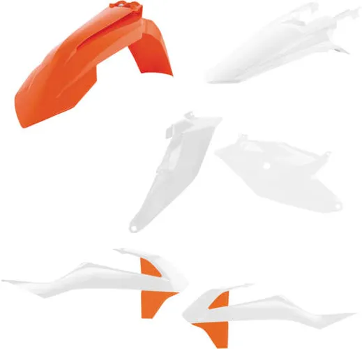 Acerbis Plastic Fender Body Kit Orange White