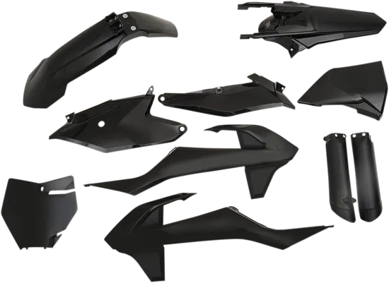 Acerbis Complete Plastic Fender Body Kit Black