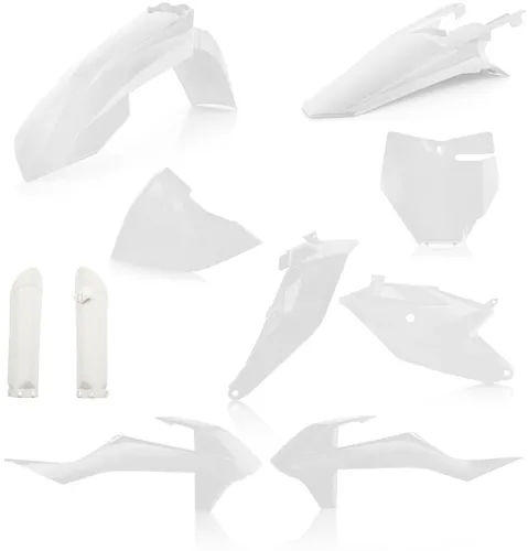 Acerbis Complete Plastic Fender Body Kit White