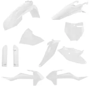 Acerbis Complete Plastic Fender Body Kit White