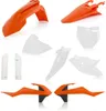 Acerbis Complete Plastic Fender Body Kit Orange/White/Black