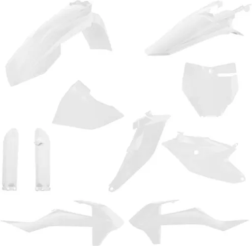 Acerbis Complete Plastic Fender Body Kit OE White