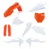 Acerbis Orange White Full Plastic Fender Body Kit