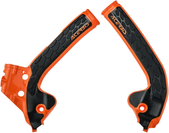 ACERBIS X Grip Frame Guards Orange Black
