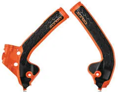 ACERBIS X Grip Frame Guards Orange Black