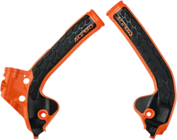 ACERBIS X Grip Frame Guards Orange Black