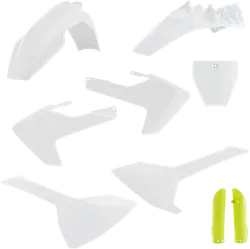 Acerbis Complete Plastic Fender Body Kit White Yellow