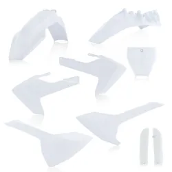 Acerbis Complete Plastic Fender Body Kit OE White