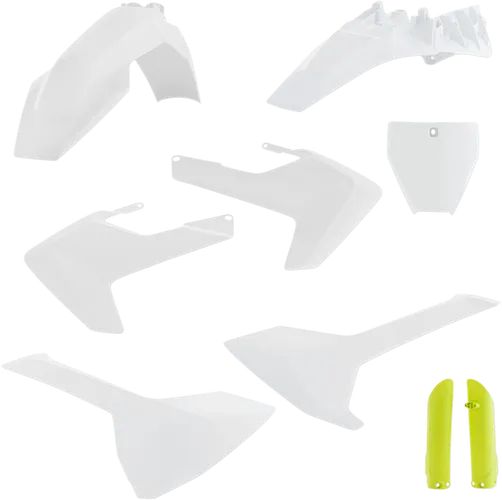 Acerbis Complete Plastic Fender Body Kit OE White/Yellow