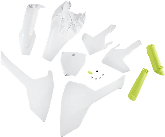 Acerbis Complete Plastic Fender Body Kit OE White/Yellow