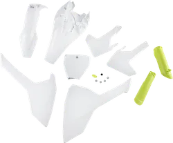 Acerbis Complete Plastic Fender Body Kit OE White/Yellow