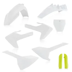 Acerbis White Yellow Full Plastic Fender Body Kit